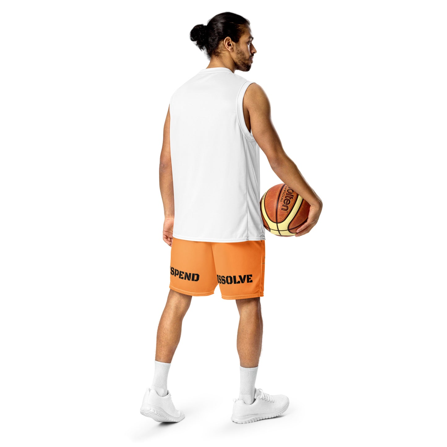 Basketball Shorts, Unisex, Orange