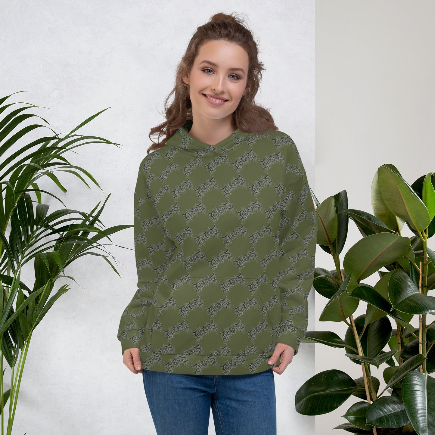 Illusequence Hoodie - Unisex, Green