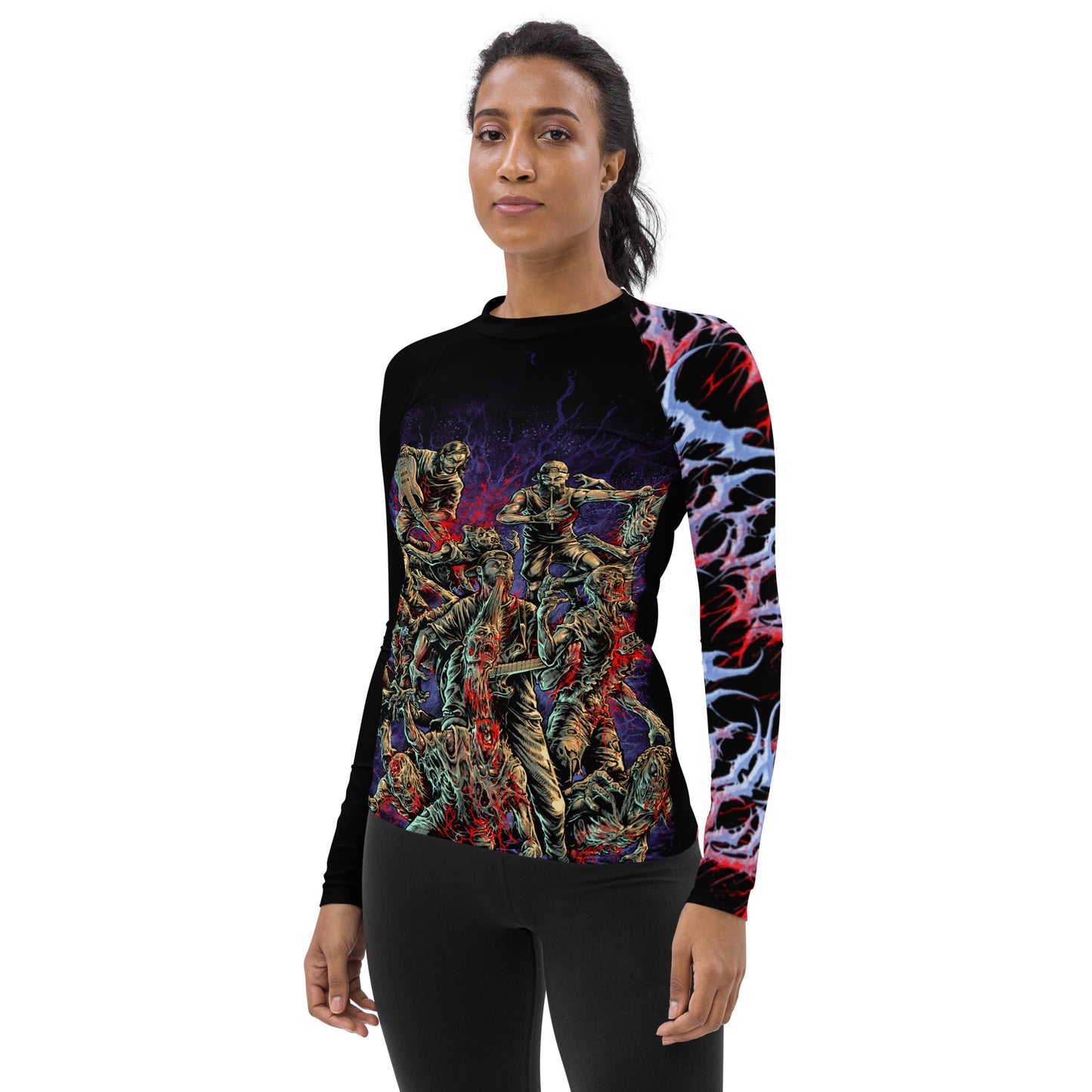 Slam n Scram Rash Guard - Women's, Black
