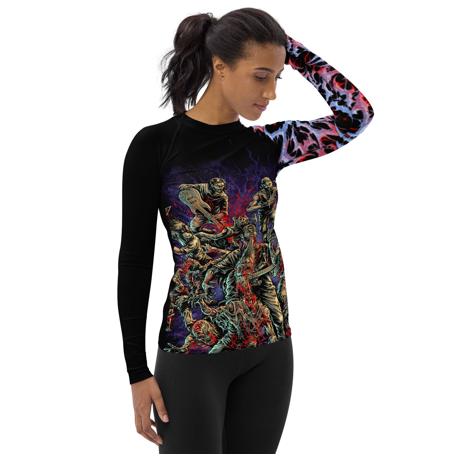 Slam n Scram Rash Guard - Women's, Black