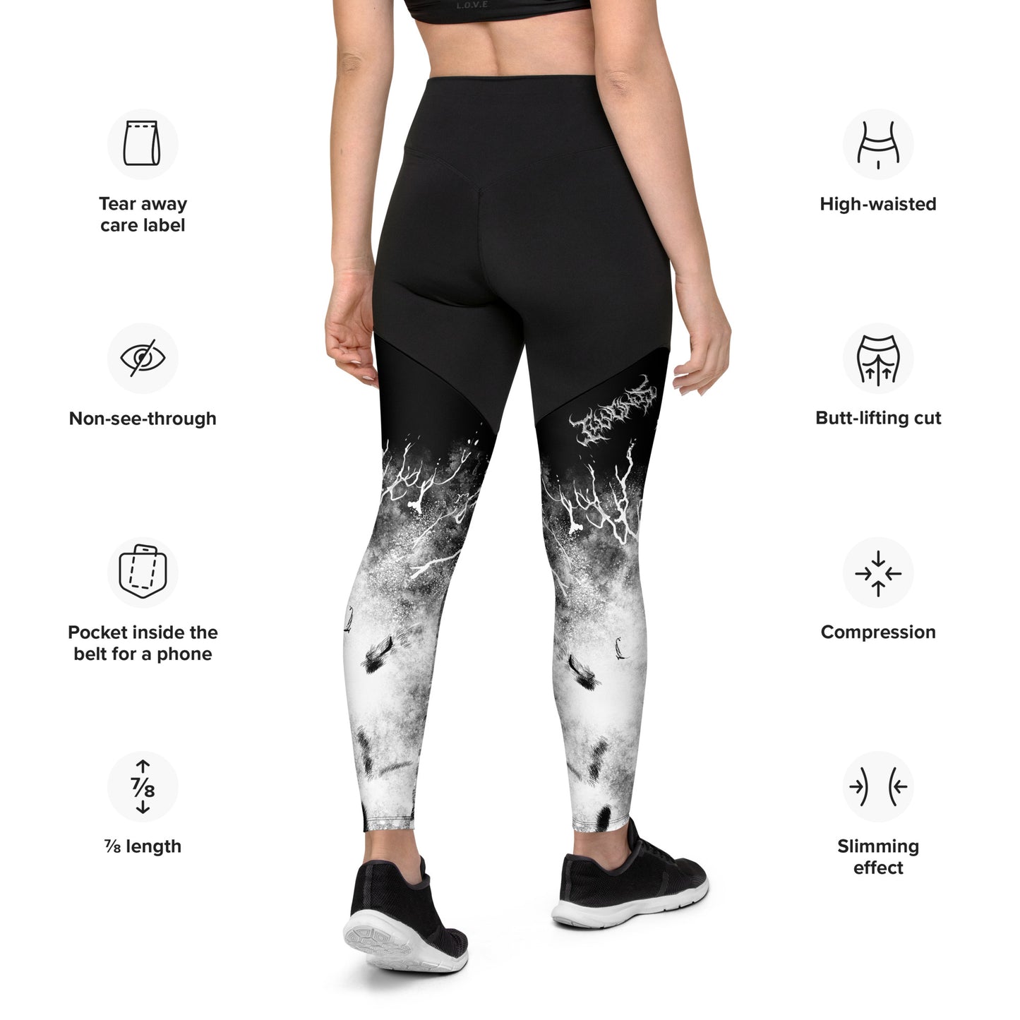 Splattered Spats - Women's, Black