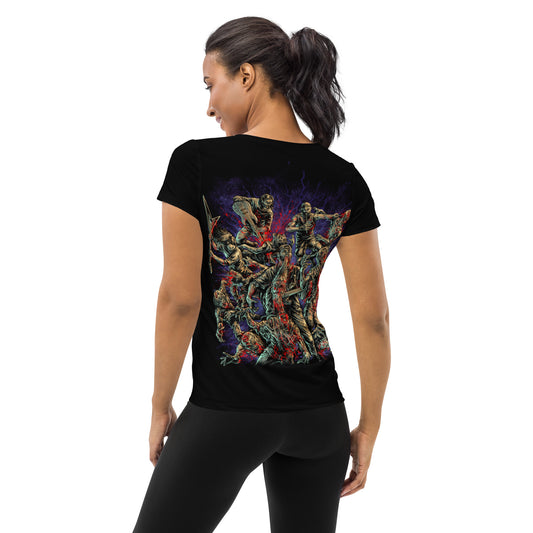 Slam n Scram Women's Athletic Tee, Black