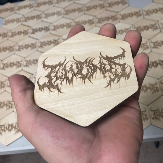 Logo Coasters - Wooden, Hand Finished
