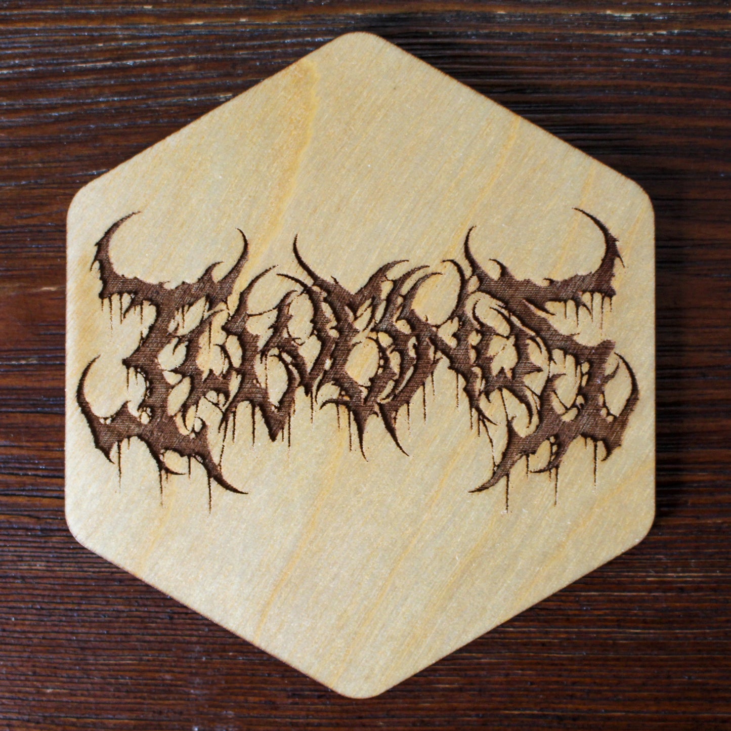 Logo Coasters - Wooden, Hand Finished