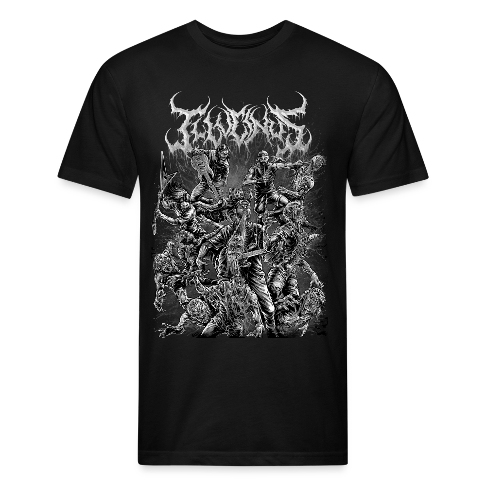 B/W Slam & Scram Tee by Next Level - black