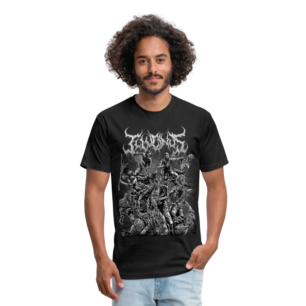 B/W Slam & Scram Tee by Next Level - black