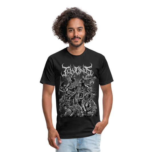 B/W Slam & Scram Tee by Next Level - black