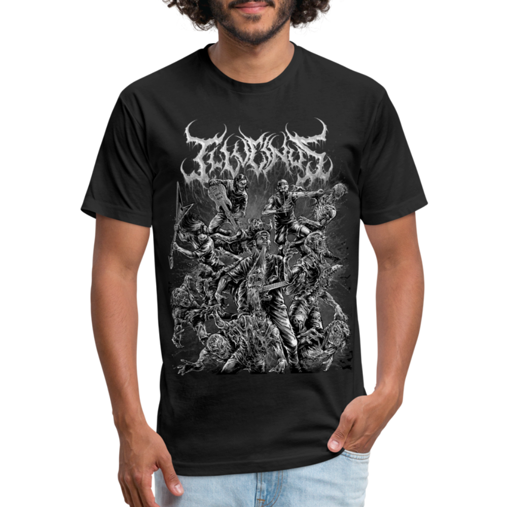 B/W Slam & Scram Tee by Next Level - black