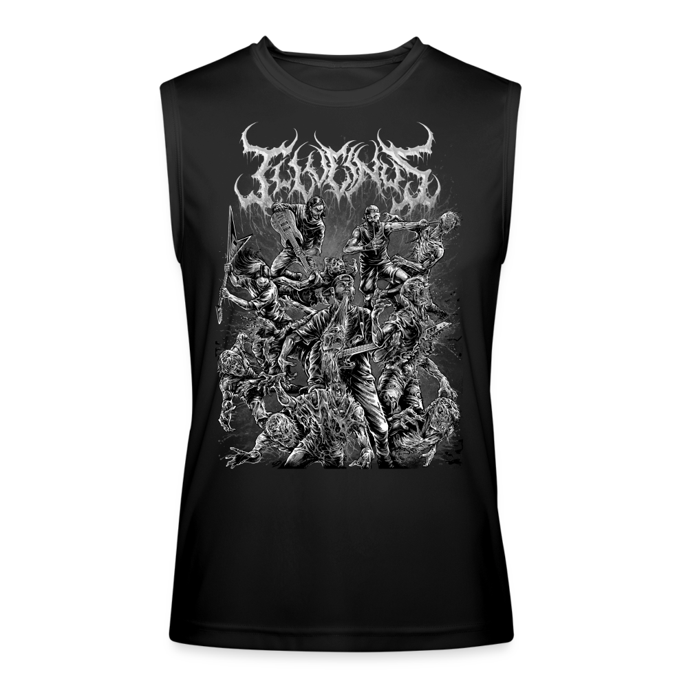 Men’s B/W Slam & Scram Performance Sleeveless Shirt - black