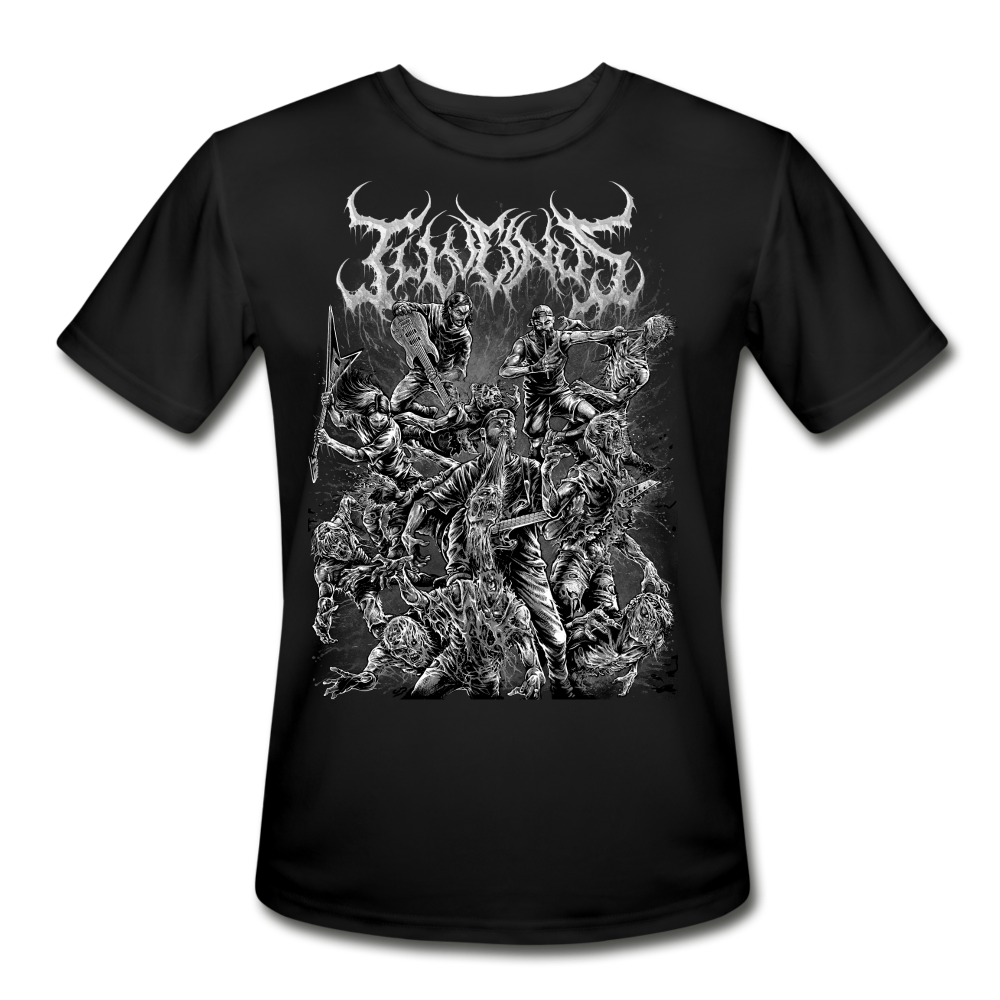 Men’s B/W Slam & Scram Performance T-Shirt - black