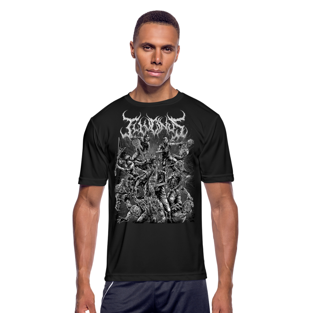 Men’s B/W Slam & Scram Performance T-Shirt - black