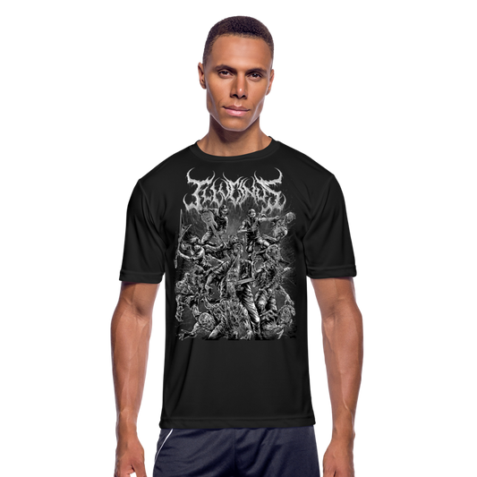Men’s B/W Slam & Scram Performance T-Shirt - black