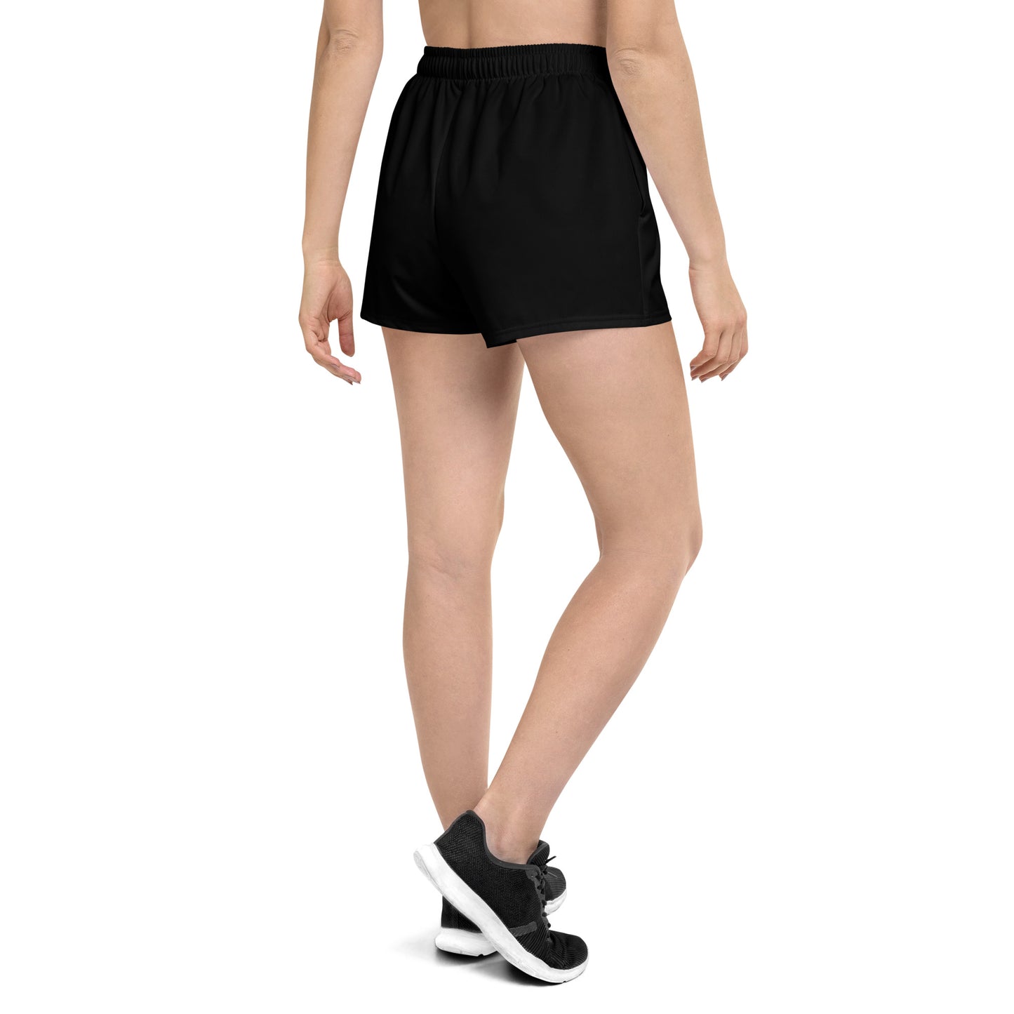 Slam n Scram Women’s Athletic Shorts, Black, B/W